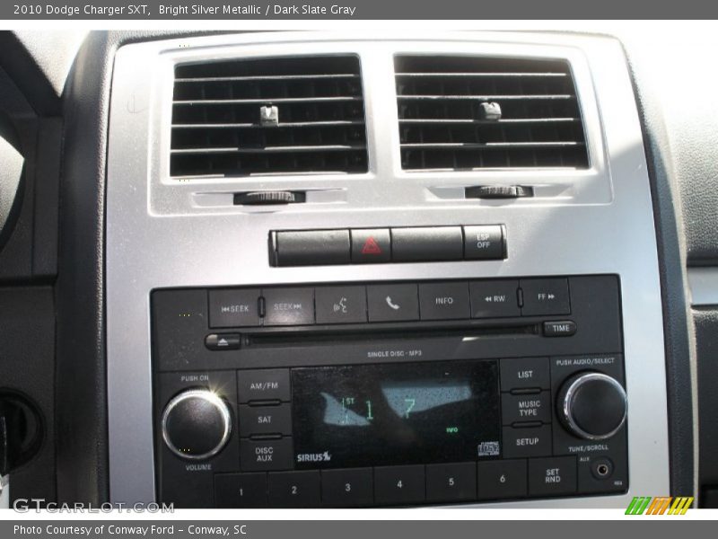 Bright Silver Metallic / Dark Slate Gray 2010 Dodge Charger SXT