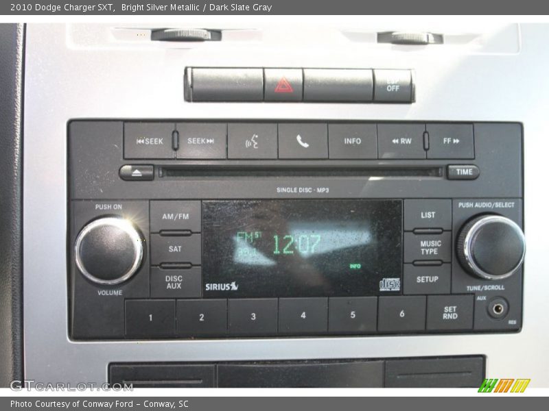 Bright Silver Metallic / Dark Slate Gray 2010 Dodge Charger SXT