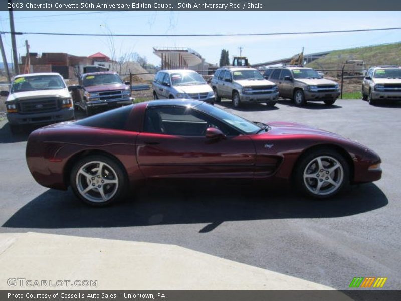 50th Anniversary Red / Shale 2003 Chevrolet Corvette 50th Anniversary Edition Coupe