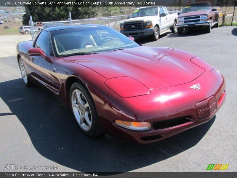 50th Anniversary Red / Shale 2003 Chevrolet Corvette 50th Anniversary Edition Coupe