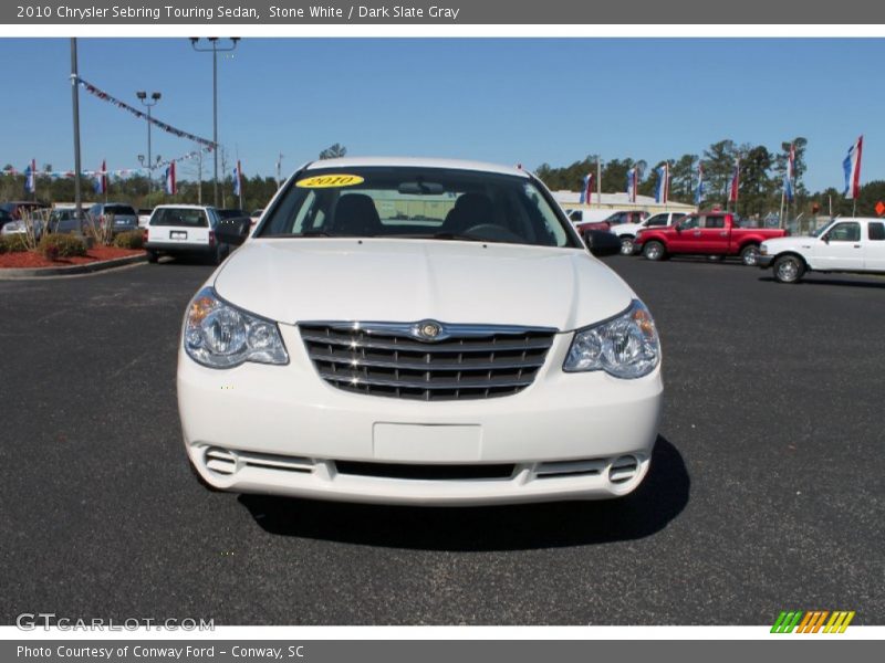 Stone White / Dark Slate Gray 2010 Chrysler Sebring Touring Sedan