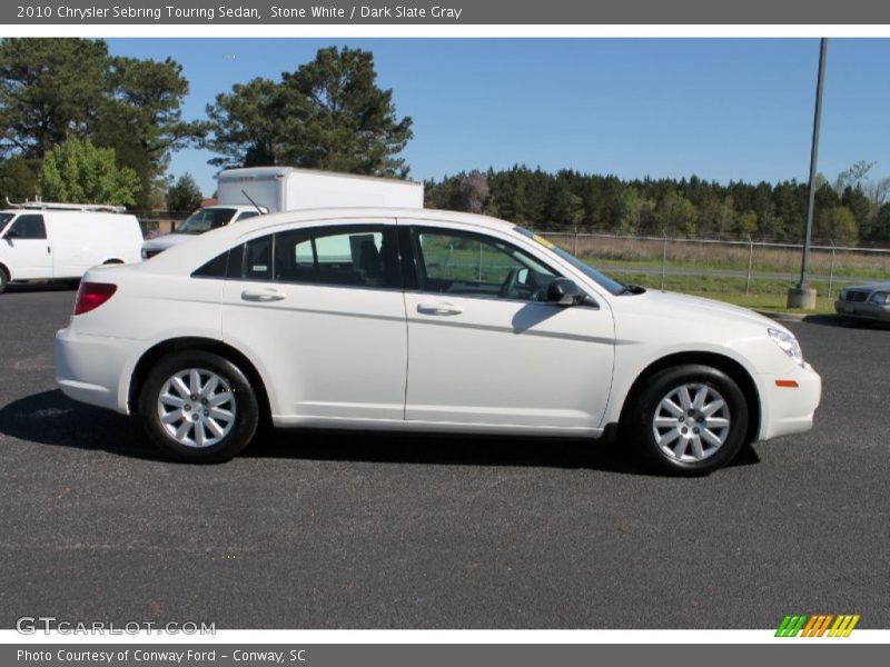 Stone White / Dark Slate Gray 2010 Chrysler Sebring Touring Sedan