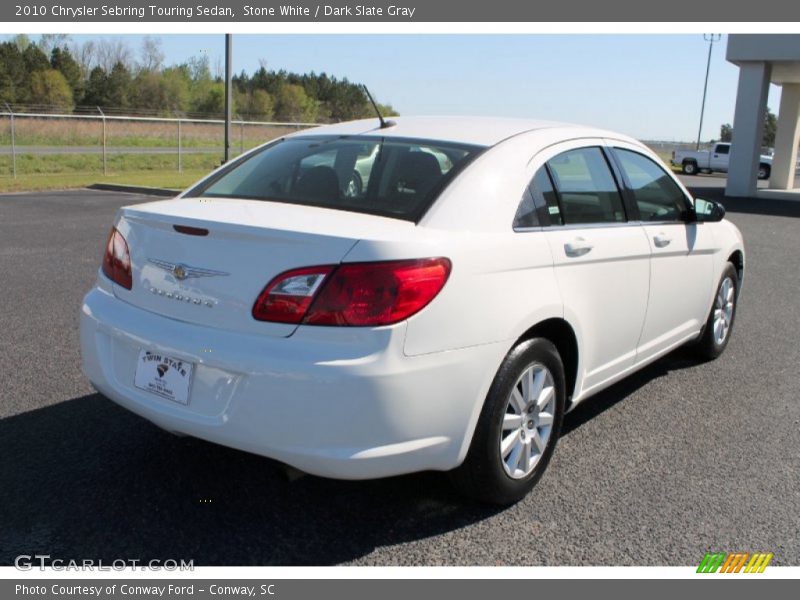 Stone White / Dark Slate Gray 2010 Chrysler Sebring Touring Sedan