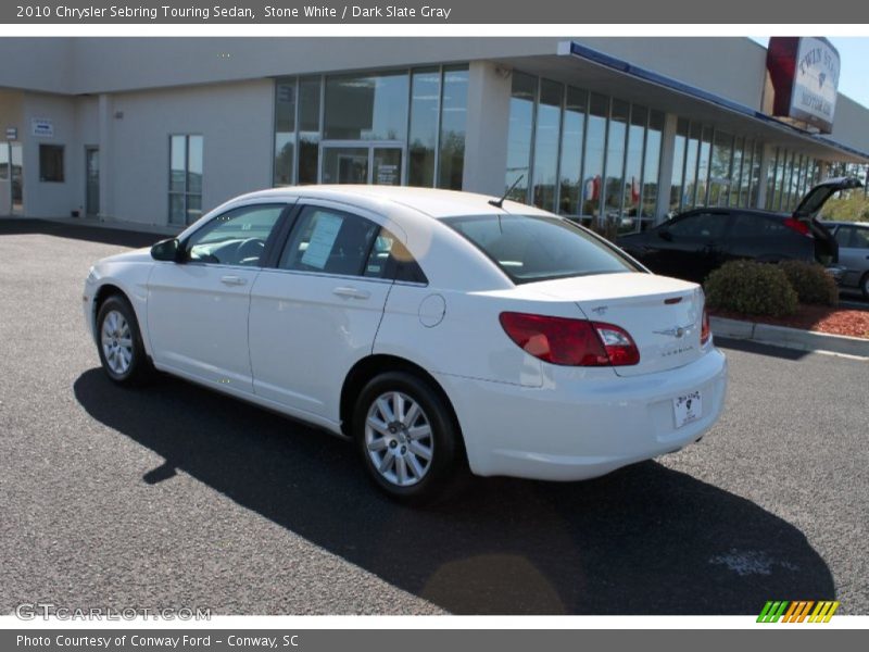 Stone White / Dark Slate Gray 2010 Chrysler Sebring Touring Sedan
