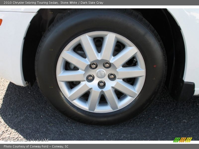 Stone White / Dark Slate Gray 2010 Chrysler Sebring Touring Sedan
