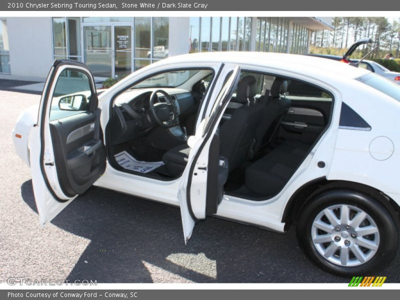 Stone White / Dark Slate Gray 2010 Chrysler Sebring Touring Sedan