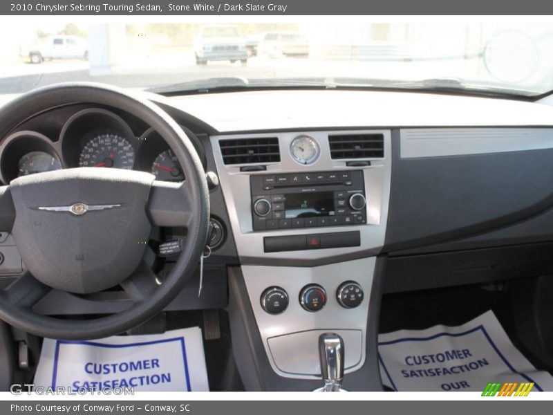 Stone White / Dark Slate Gray 2010 Chrysler Sebring Touring Sedan