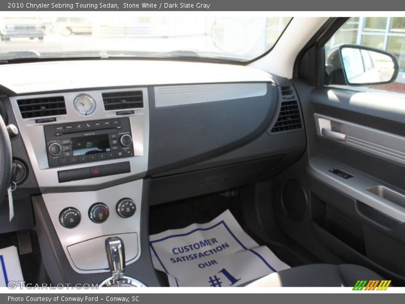Stone White / Dark Slate Gray 2010 Chrysler Sebring Touring Sedan
