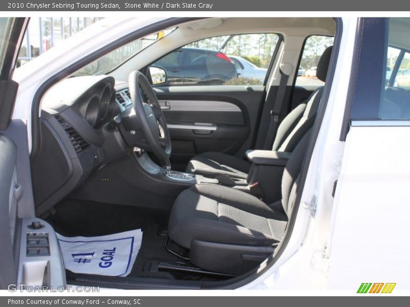 Stone White / Dark Slate Gray 2010 Chrysler Sebring Touring Sedan