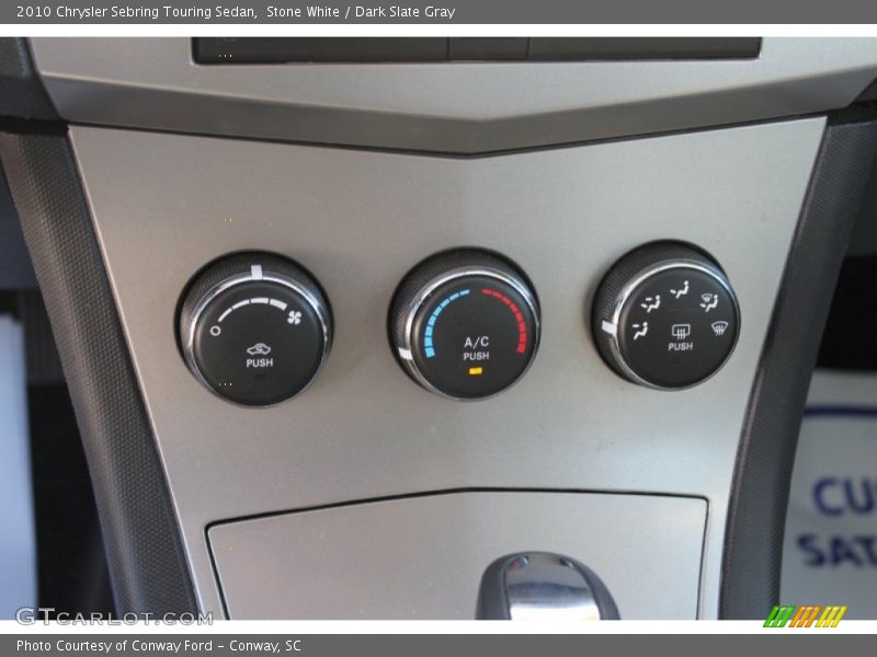 Stone White / Dark Slate Gray 2010 Chrysler Sebring Touring Sedan