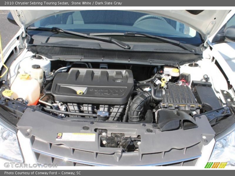 Stone White / Dark Slate Gray 2010 Chrysler Sebring Touring Sedan
