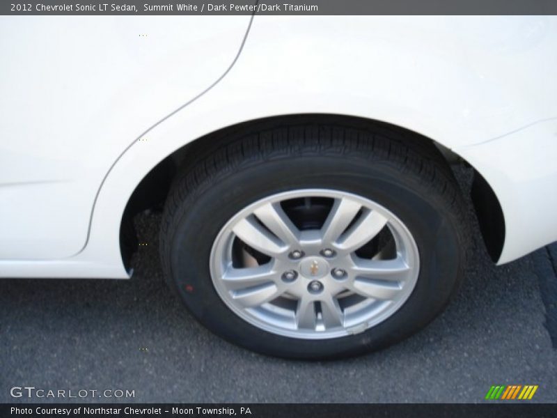 Summit White / Dark Pewter/Dark Titanium 2012 Chevrolet Sonic LT Sedan