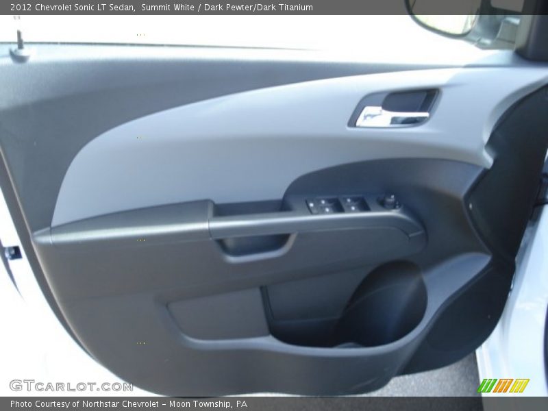 Summit White / Dark Pewter/Dark Titanium 2012 Chevrolet Sonic LT Sedan