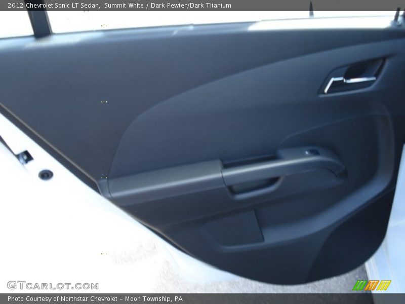 Summit White / Dark Pewter/Dark Titanium 2012 Chevrolet Sonic LT Sedan