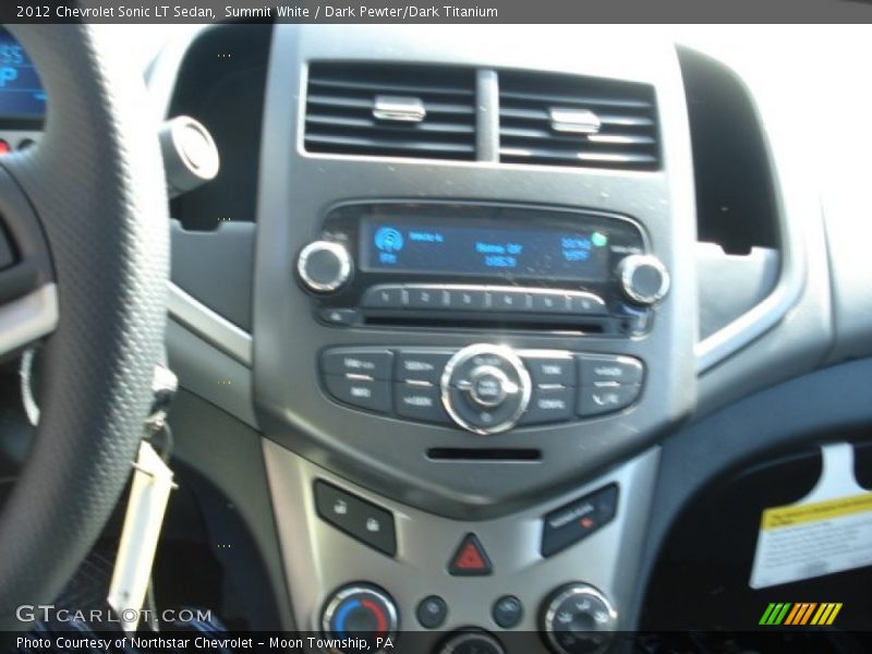 Summit White / Dark Pewter/Dark Titanium 2012 Chevrolet Sonic LT Sedan
