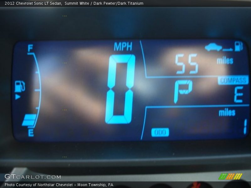 Summit White / Dark Pewter/Dark Titanium 2012 Chevrolet Sonic LT Sedan