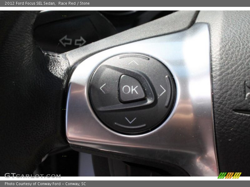 Race Red / Stone 2012 Ford Focus SEL Sedan