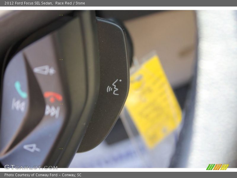 Race Red / Stone 2012 Ford Focus SEL Sedan