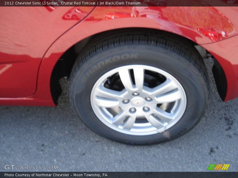 Crystal Red Tintcoat / Jet Black/Dark Titanium 2012 Chevrolet Sonic LS Sedan