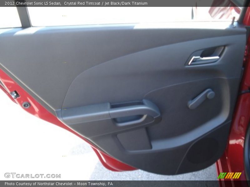 Crystal Red Tintcoat / Jet Black/Dark Titanium 2012 Chevrolet Sonic LS Sedan