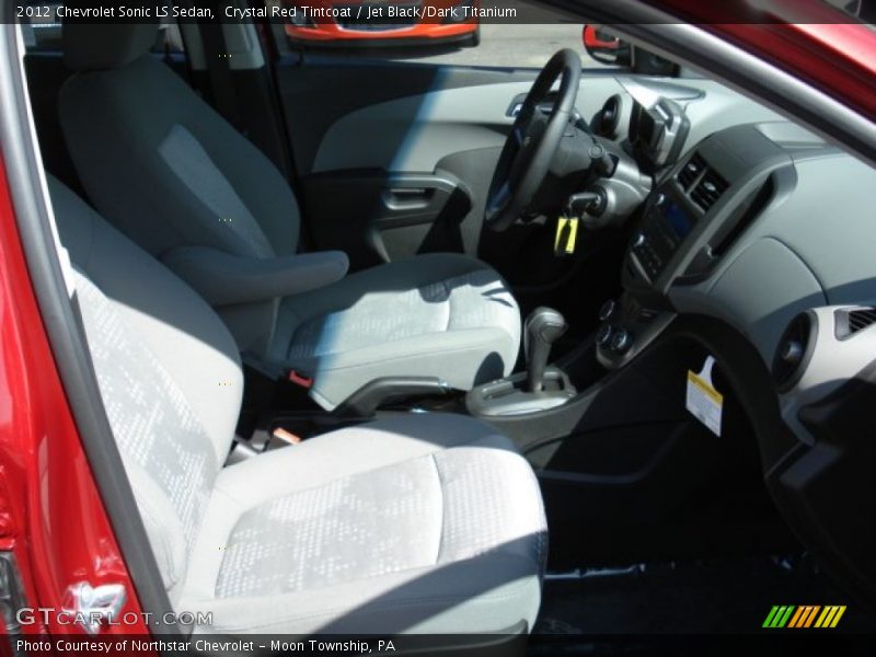 Crystal Red Tintcoat / Jet Black/Dark Titanium 2012 Chevrolet Sonic LS Sedan