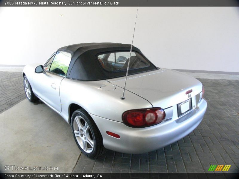 Sunlight Silver Metallic / Black 2005 Mazda MX-5 Miata Roadster