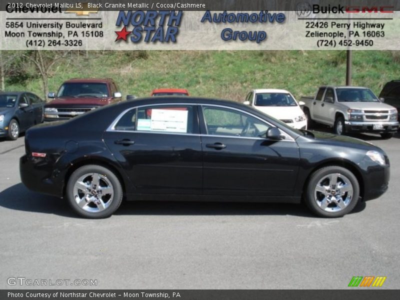 Black Granite Metallic / Cocoa/Cashmere 2012 Chevrolet Malibu LS