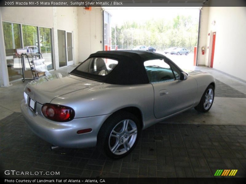 Sunlight Silver Metallic / Black 2005 Mazda MX-5 Miata Roadster