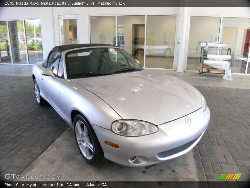 Sunlight Silver Metallic / Black 2005 Mazda MX-5 Miata Roadster