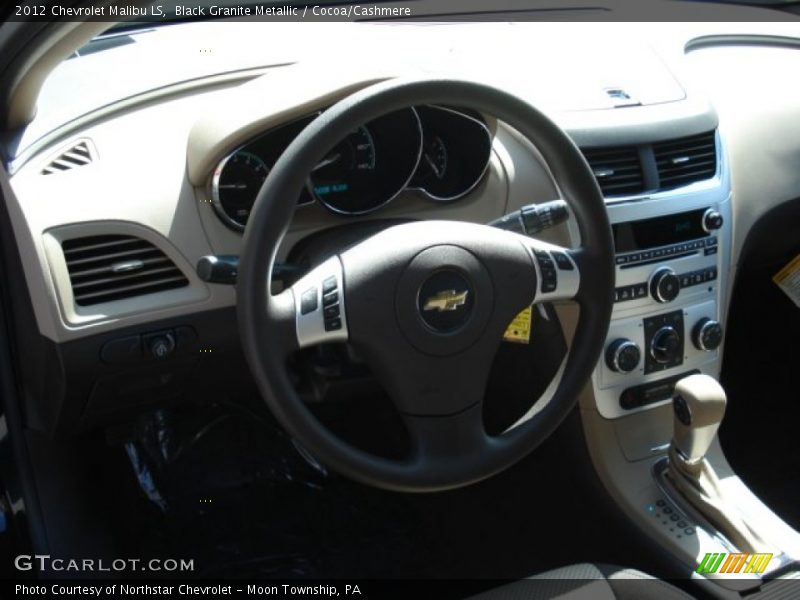 Black Granite Metallic / Cocoa/Cashmere 2012 Chevrolet Malibu LS