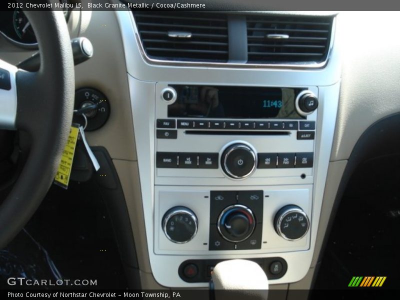 Black Granite Metallic / Cocoa/Cashmere 2012 Chevrolet Malibu LS