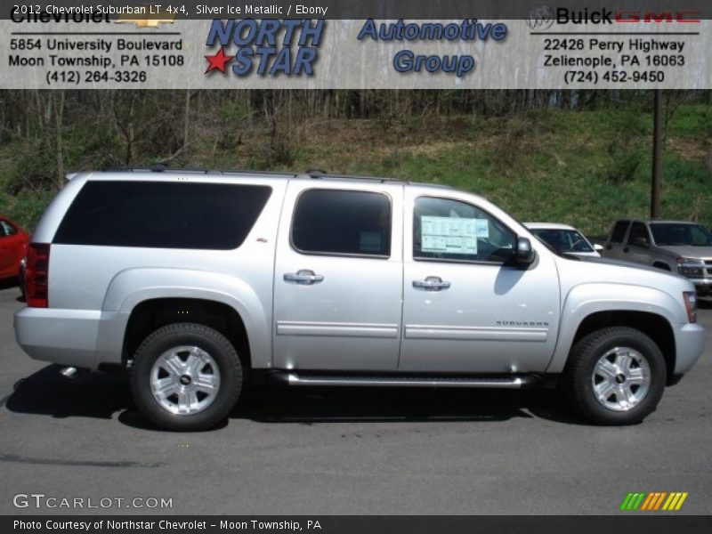 Silver Ice Metallic / Ebony 2012 Chevrolet Suburban LT 4x4