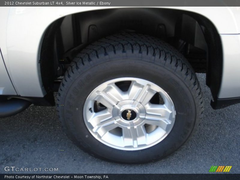 Silver Ice Metallic / Ebony 2012 Chevrolet Suburban LT 4x4