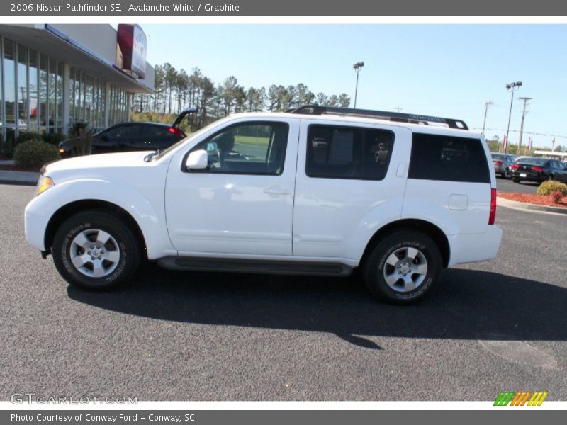 Avalanche White / Graphite 2006 Nissan Pathfinder SE