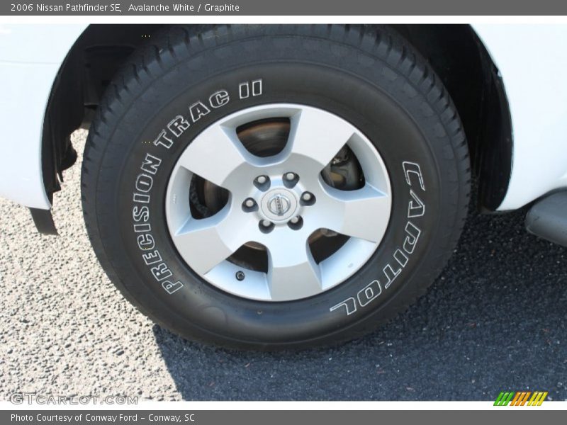 Avalanche White / Graphite 2006 Nissan Pathfinder SE