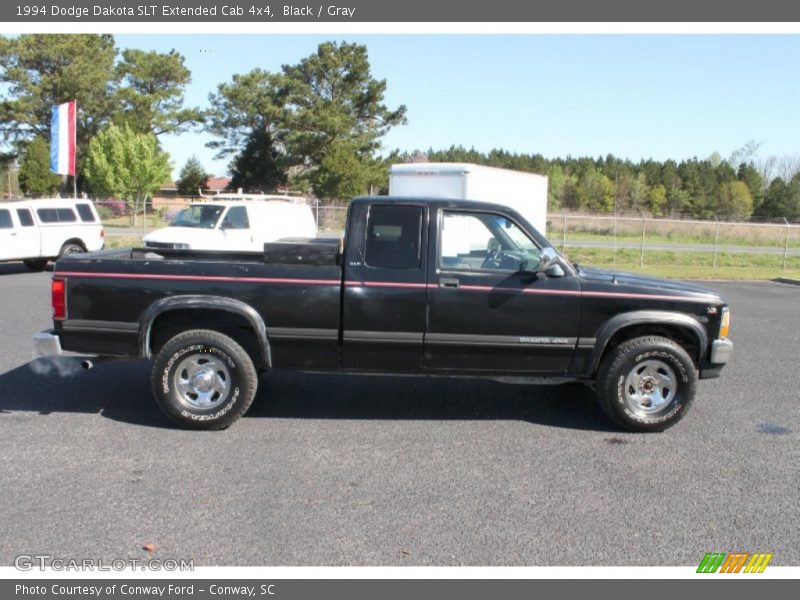 Black / Gray 1994 Dodge Dakota SLT Extended Cab 4x4