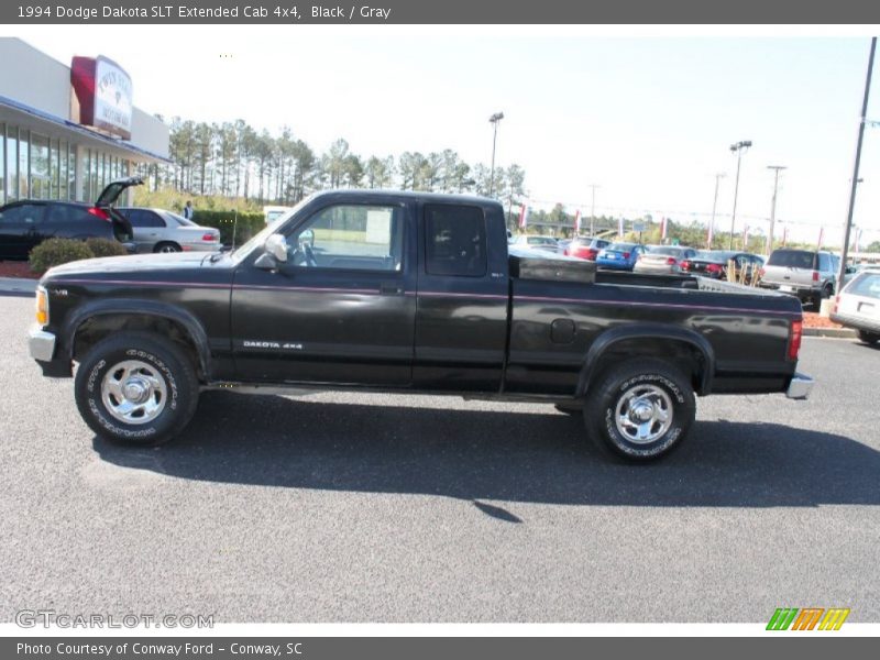 Black / Gray 1994 Dodge Dakota SLT Extended Cab 4x4