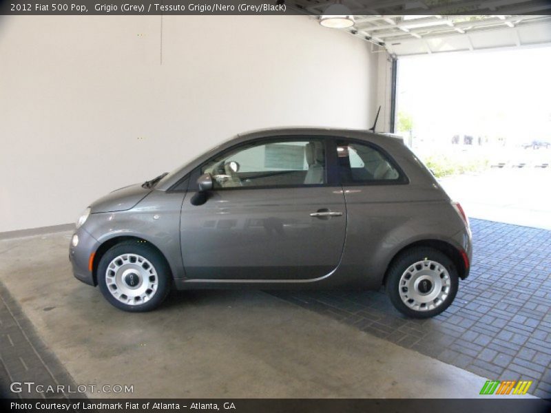 Grigio (Grey) / Tessuto Grigio/Nero (Grey/Black) 2012 Fiat 500 Pop