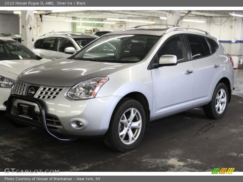 Silver Ice / Black 2010 Nissan Rogue SL AWD