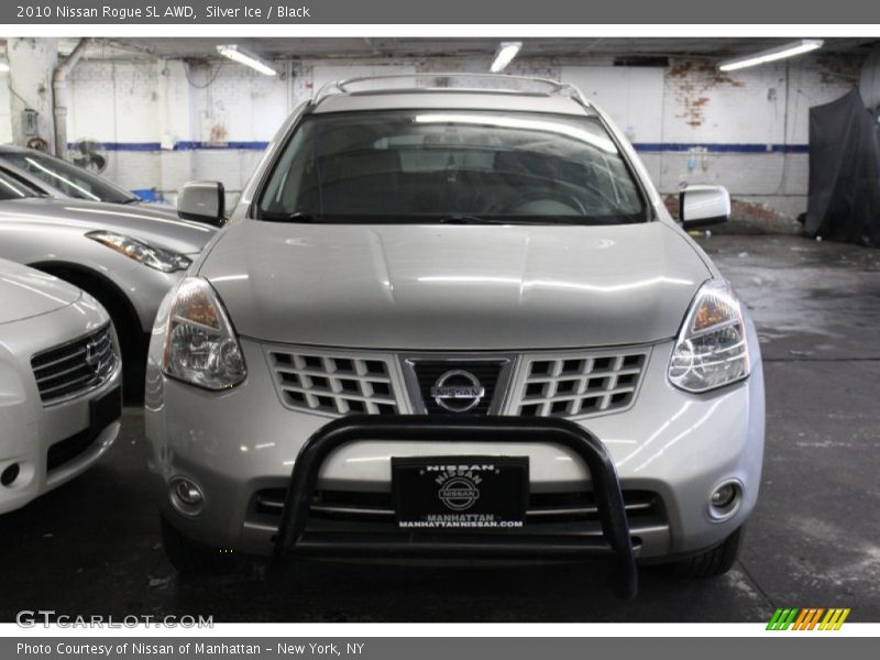 Silver Ice / Black 2010 Nissan Rogue SL AWD