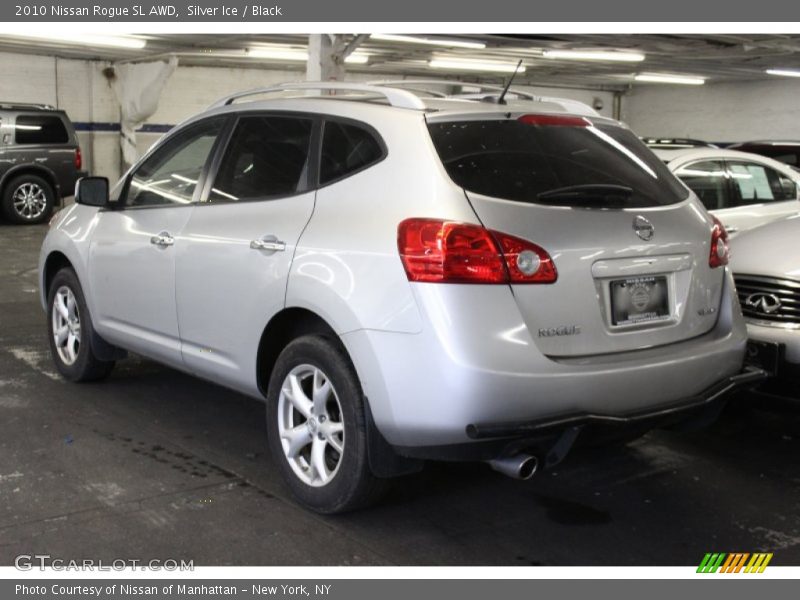 Silver Ice / Black 2010 Nissan Rogue SL AWD