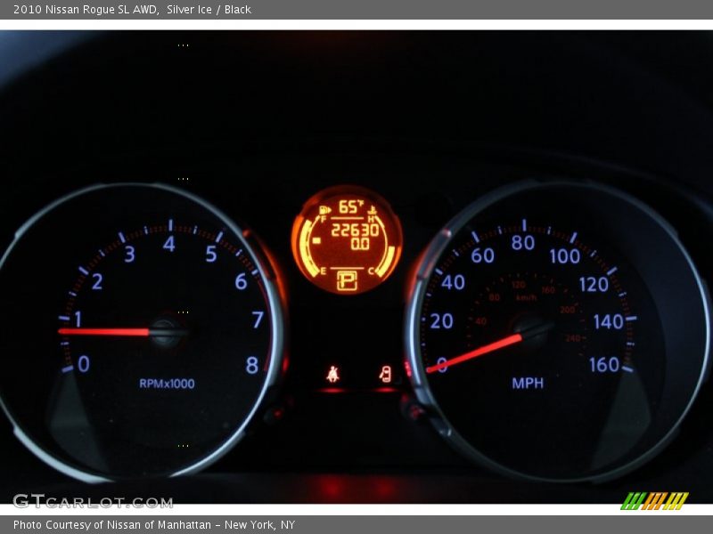 Silver Ice / Black 2010 Nissan Rogue SL AWD