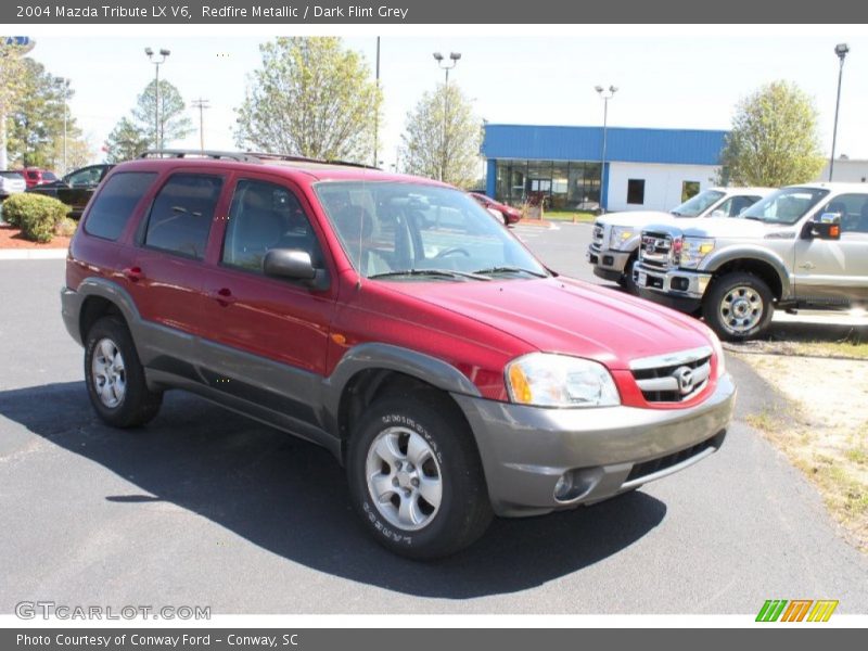 Redfire Metallic / Dark Flint Grey 2004 Mazda Tribute LX V6