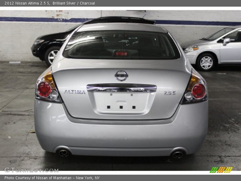 Brilliant Silver / Charcoal 2012 Nissan Altima 2.5 S