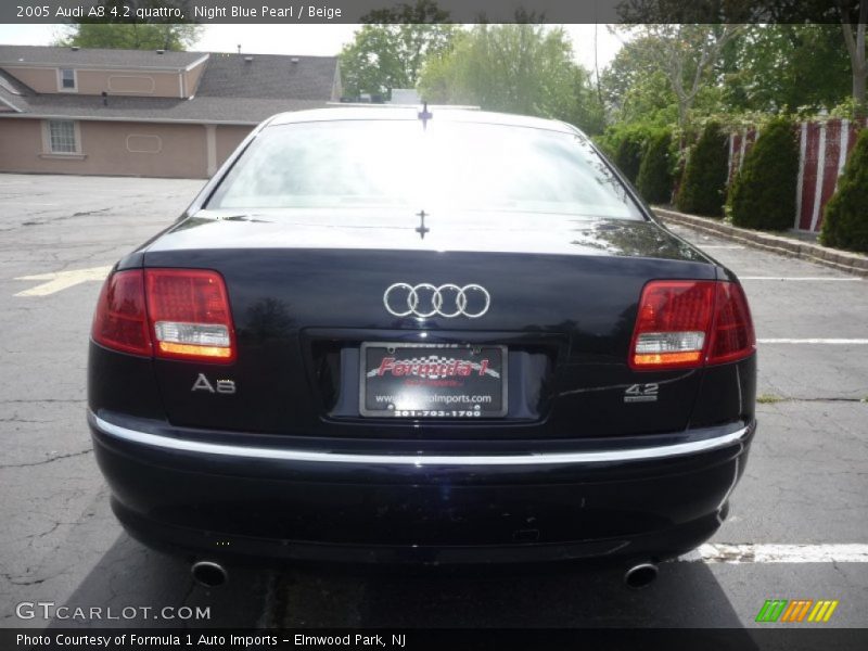 Night Blue Pearl / Beige 2005 Audi A8 4.2 quattro