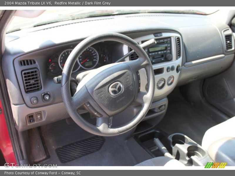 Redfire Metallic / Dark Flint Grey 2004 Mazda Tribute LX V6