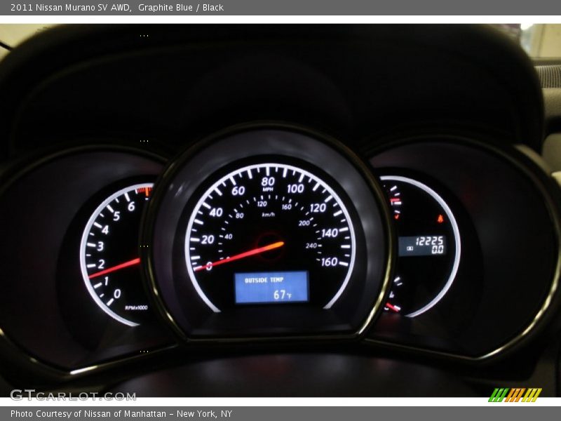 Graphite Blue / Black 2011 Nissan Murano SV AWD