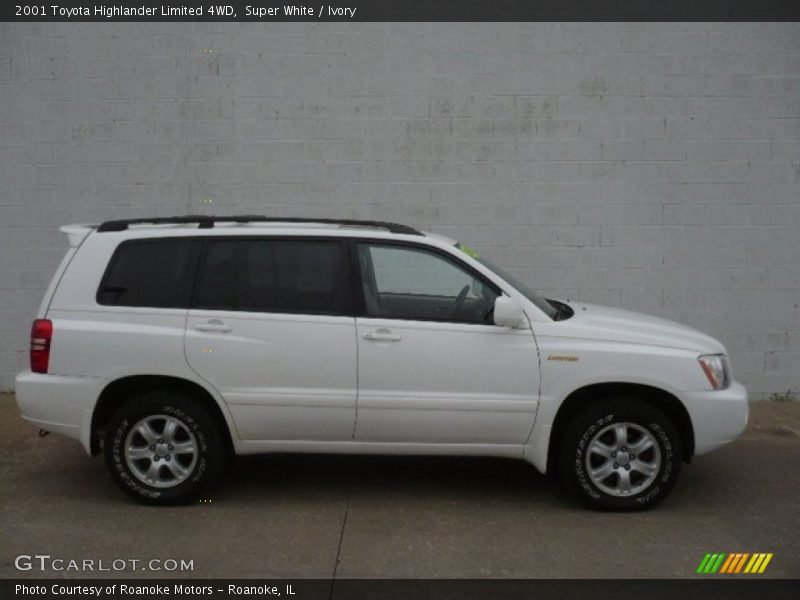 Super White / Ivory 2001 Toyota Highlander Limited 4WD