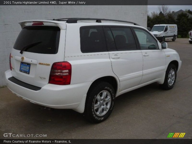 Super White / Ivory 2001 Toyota Highlander Limited 4WD