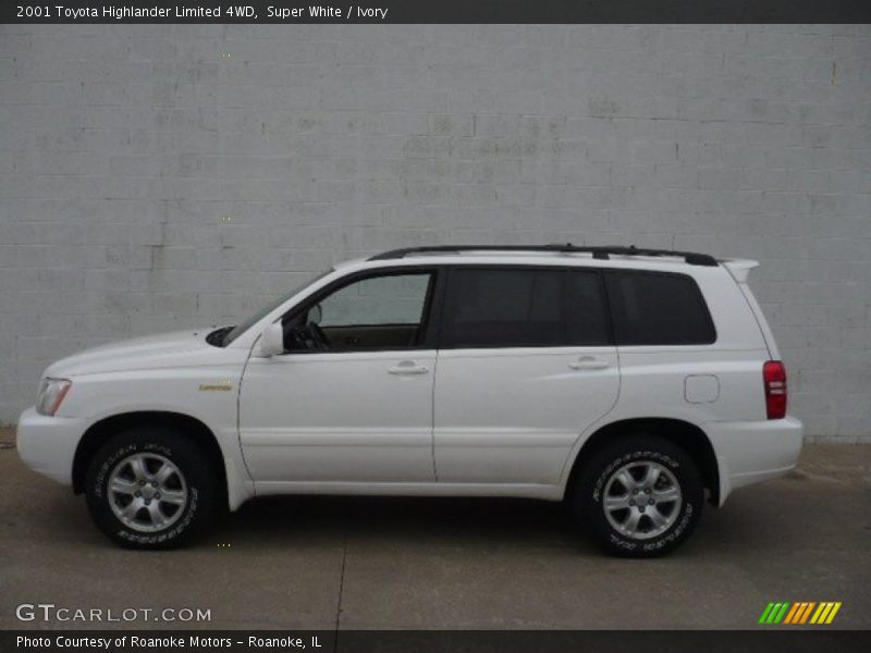 Super White / Ivory 2001 Toyota Highlander Limited 4WD
